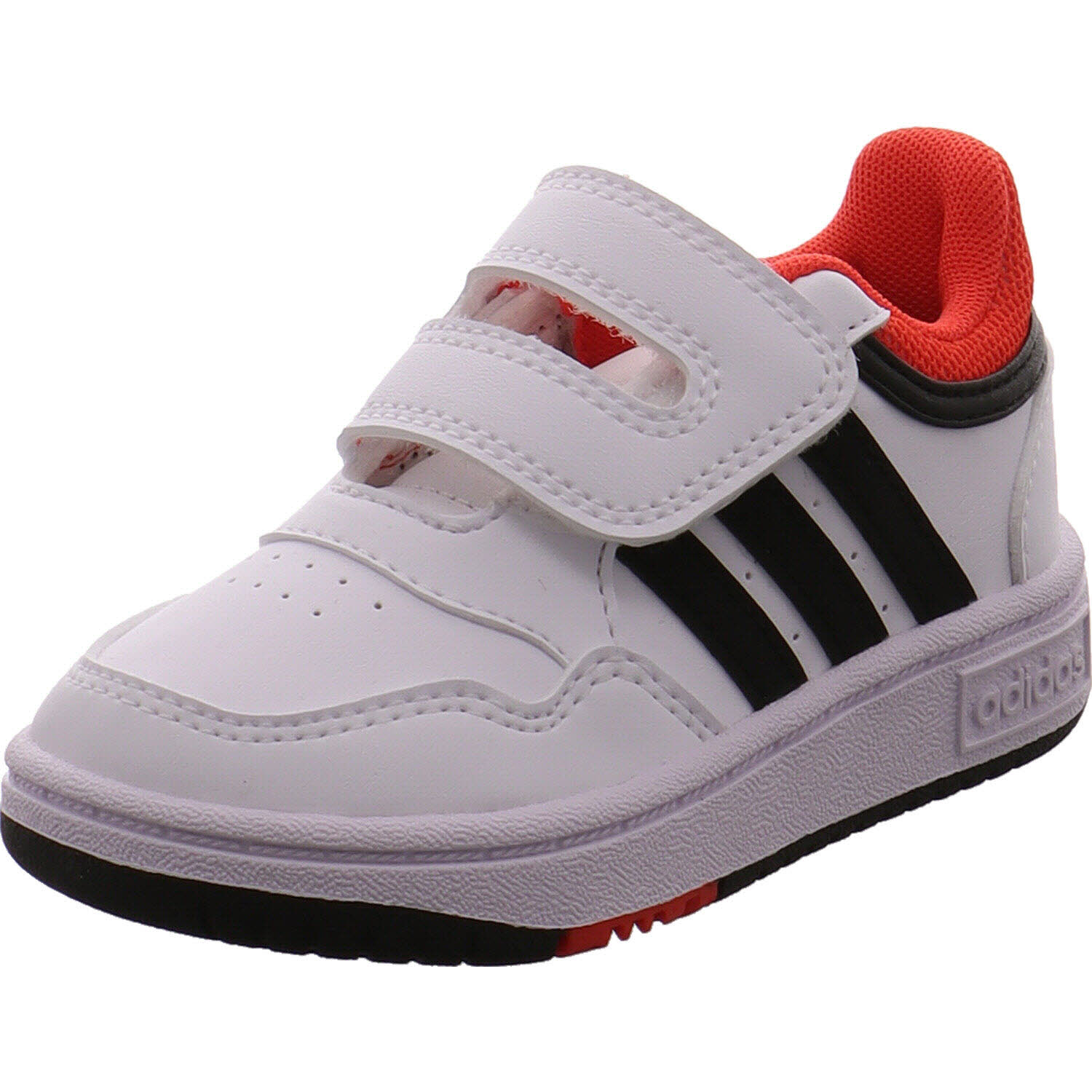 Adidas Sneaker low Hoops 3.0 CFI Weiß/schwarz/rot für Jungen