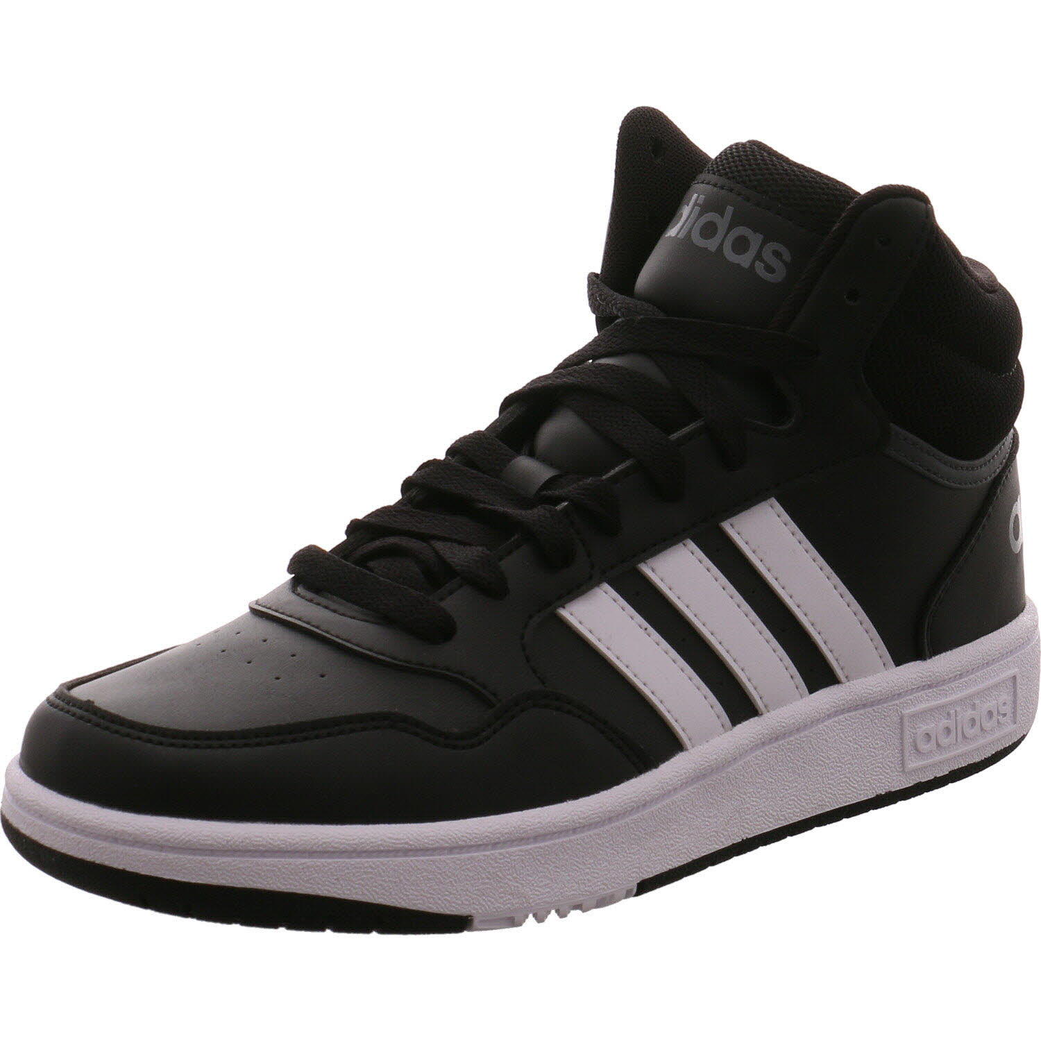 Adidas Sneaker high Hoops MID 3.0 K Schwarz/weiß für Jungen