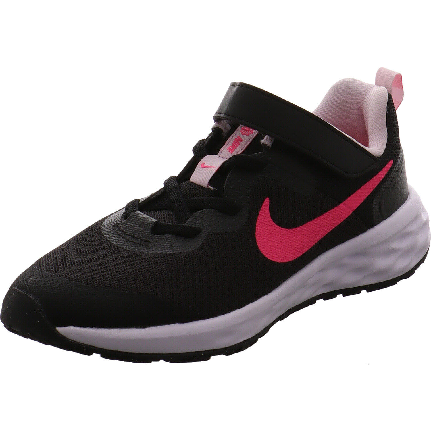 Nike Sneaker low Revolution 6 Schwarz/pink für Mädchen