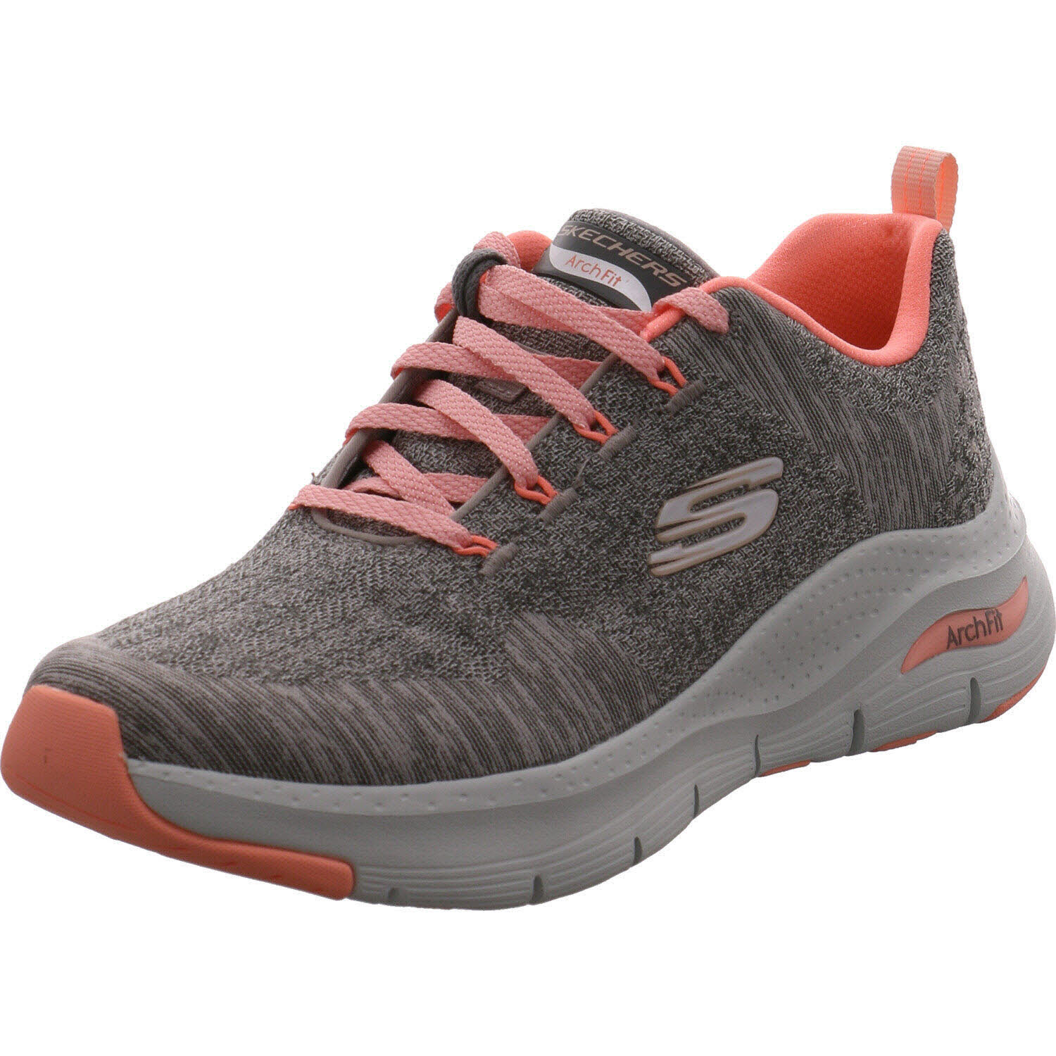 Skechers Sneaker low Arch Fit Comfy Wave Grau/pink für Damen
