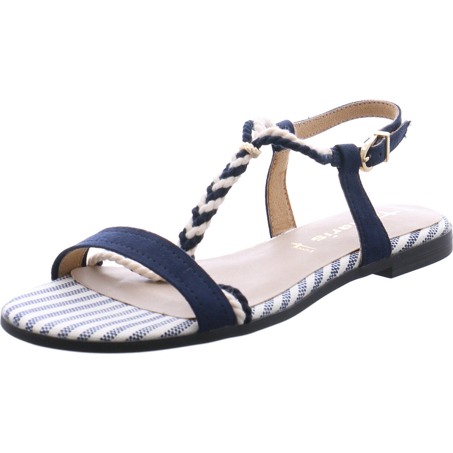 Tamaris Sandale Navy blau/weiß für Damen