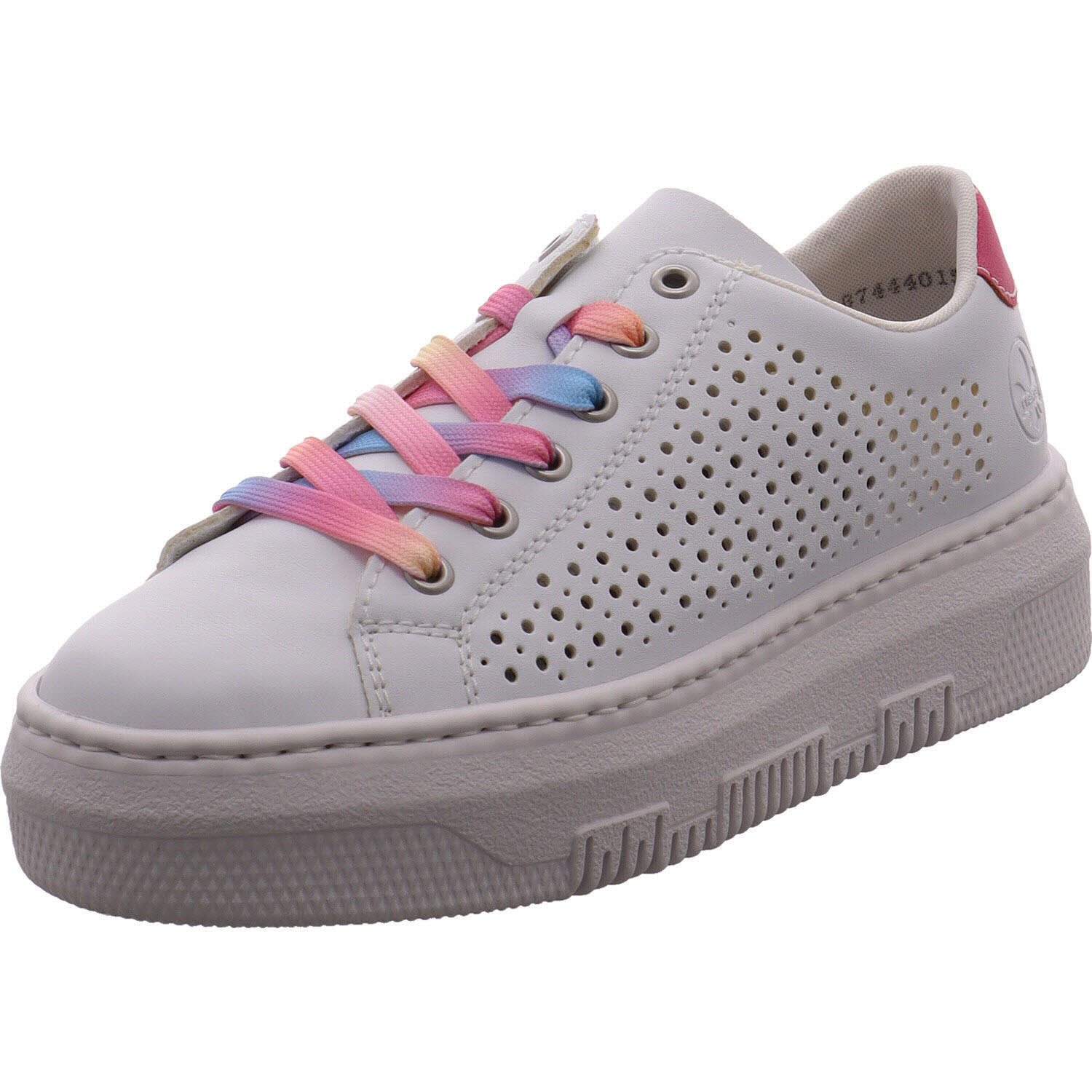 Rieker Sneaker low Weiß/rosa für Damen