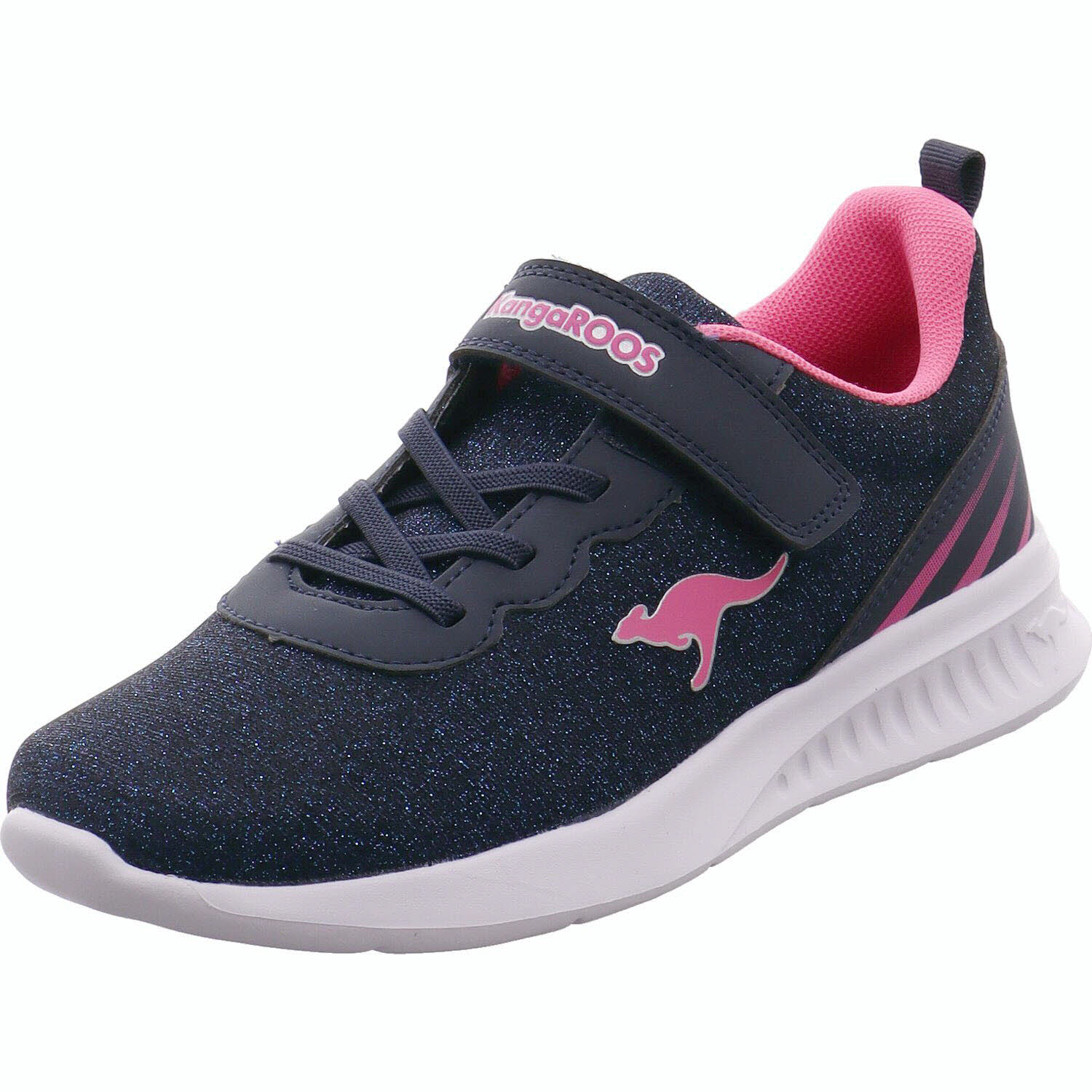 Kangaroos Sneaker low KL-Glow EV Blau/rosa für Mädchen