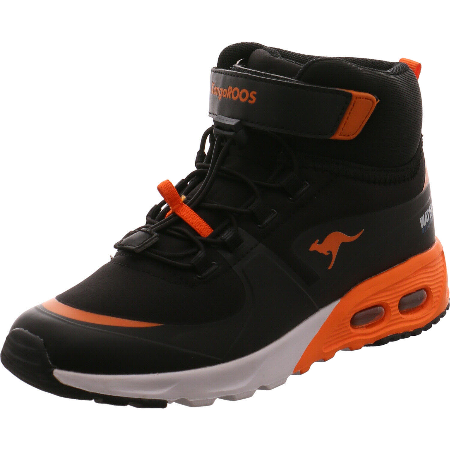 Kangaroos Sneaker high KX-Hydro Schwarz/orange für Jungen
