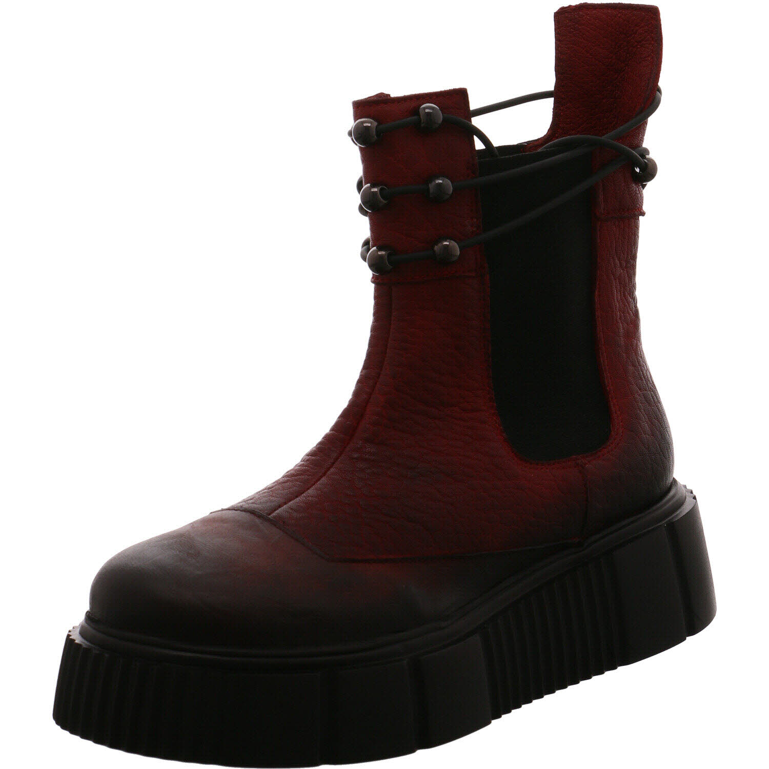 Papucei Boots Pacha Rot/schwarz für Damen
