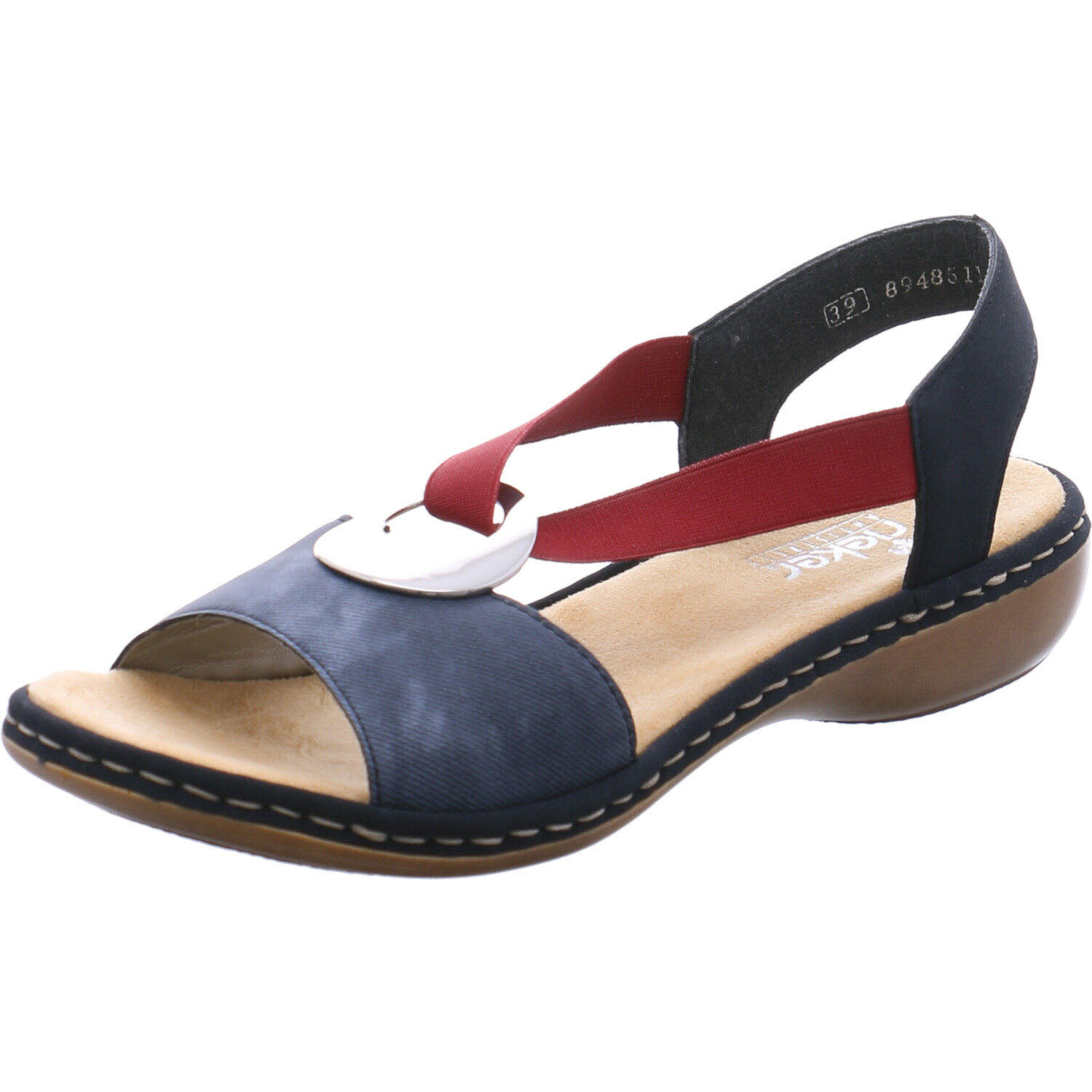 Rieker Sandale Blau/rot für Damen