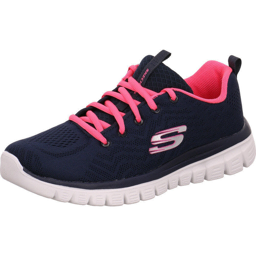 Skechers Sneaker low Graceful Get Connected Navy blau/pink für Damen