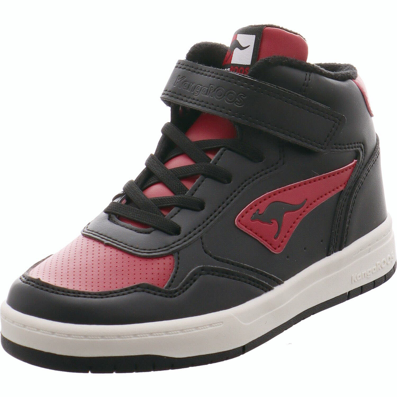 Kangaroos Sneaker high K-CP Jumbo EV Schwarz/rot für Jungen