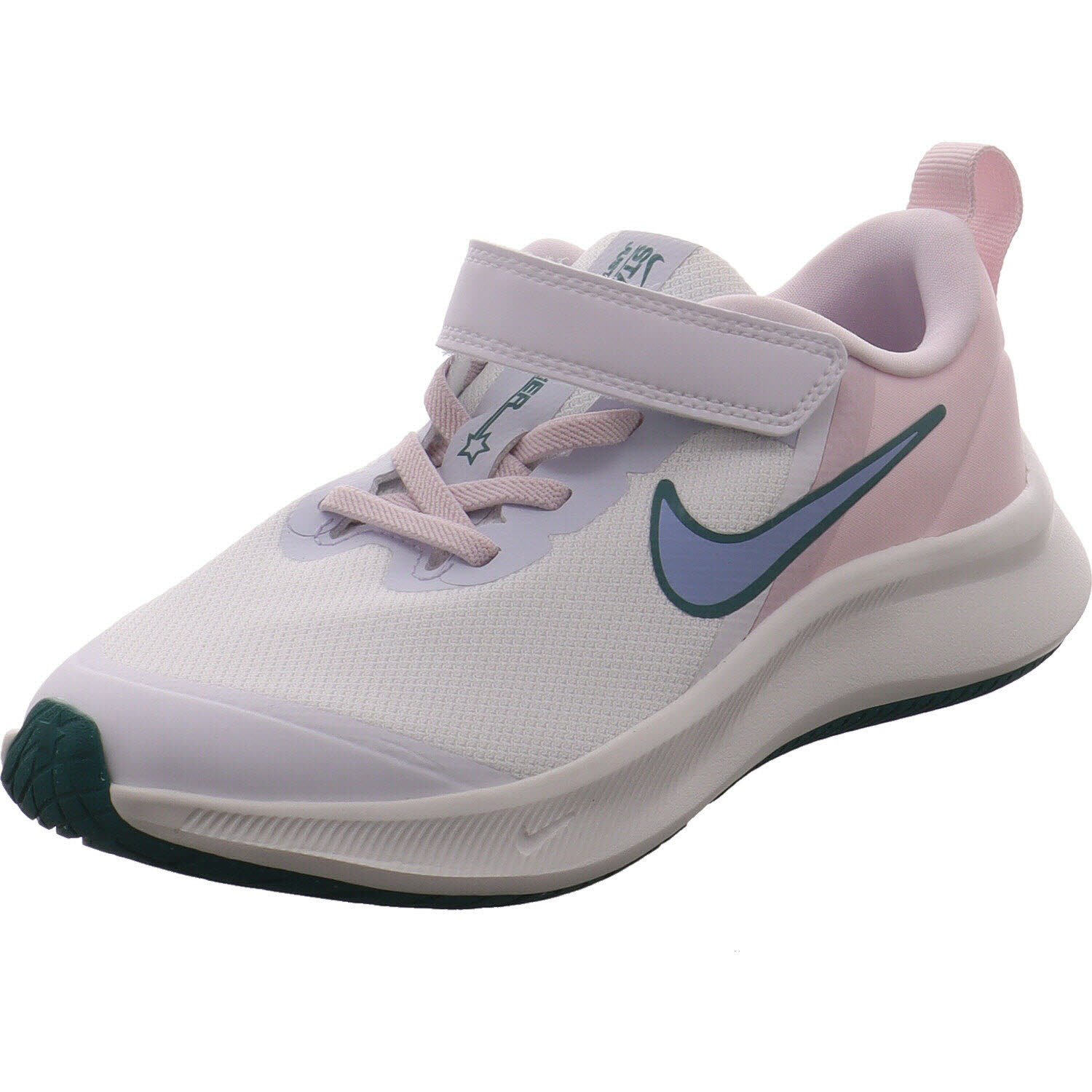 Nike Sneaker low Star Runner 3 Weiß/rosa/lila für Mädchen